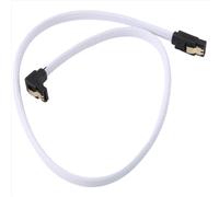 50CM SATA 3.0III SATA3 7pin 6Gb/s Data Cord with Nylon Sleeve(White) (Cordon de données SATA 3.0III SATA3 7pin 6Gb/s avec gaine en nylon)