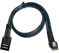 50cm Slim Line SAS 4.0 Sff-8654 4i 38pin Host to HD Mini SAS 4i Sff-8643 Target 36pin Cable