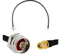50cm SMA mâle vers N mâle tête hex/molette - HF-240 (équivalent LMR 240) extension câble d'antenne - pour WiFi RF antenne GSM LTE 4G 5G 6G routeur amplificateur de signal Lora Ham CB radio