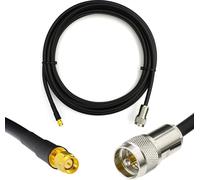 50cm SMA mâle vers PL259 UHF - Câble d'extension résistant aux intempéries 5D-FB à faible perte Ø7.5mm - Câble d'antenne PL pour radio CB HAM radio SWR antennes radioamateurs