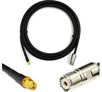 50cm SMA mâle vers SO239 UHF - Câble d'extension résistant aux intempéries 5D-FB à faible perte Ø7.5mm - SO-239 Câble d'antenne pour radio CB HAM radio SWR antennes radioamateurs
