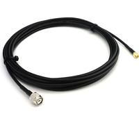 50cm TNC mâle vers SMA mâle Câble coaxial RG58 - Câble d'extension TNC SMA 0,5 mètre Câble de Cavalier (50 Ohms) - Noir Câble d'antenne pour HAM Radio CB Radio WIFI Antenne