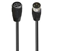 50cm to 500cm Length DIN 3Pin Male to Female Connector Cable Wire for Stable Transmission in TVs Player Conversion Wire