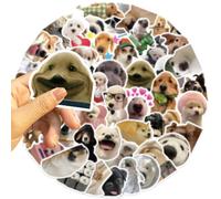 50Counts Chien Animal Autocollant Aesthésie Résistante À L'eau Pour Artisanat Scrapbooking Journal Téléphone Guitare Ordinateur Portable Chien