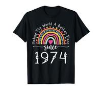 50e Anniversaire Born Making The World Better Place Since 1974 T-Shirt