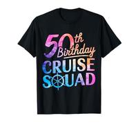 50e Anniversaire Cruise Squad Funny 50th Birthday Cruise Party T-Shirt
