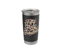 50e anniversaire de Fifty Flirty And Fabulous Gobelet isotherme en acier inoxydable double paroi