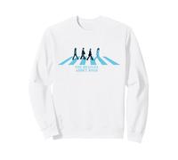 50e Anniversaire de The Beatles Abbey Road Sweatshirt, Unisexe pour Adultes, Blanc, M