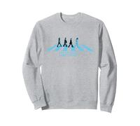 50e Anniversaire de The Beatles Abbey Road Sweatshirt, Unisexe pour Adultes, Gris Chiné, L