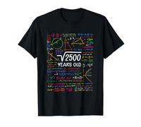 50e Anniversaire Fille Garçon Racine Carrée 2500 = 50 Ans T-Shirt