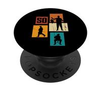 50e Anniversaire pêche 50 Ans pêcheur pêcheur Poisson pêcheur PopSockets PopGrip Adhésif