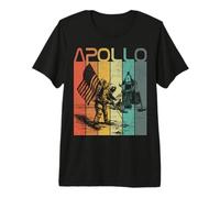 50e Espace rétro Vintage Apollo de la NASA T-Shirt Haut de Gamme