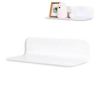 50FORM Étagère Murale Métal Loft - Étagère Flottante Moderne pour Salon, Cuisine et Salle de Bain - Design Industriel, Fabriqué en UE - Gabarit de Montage et Niveau Inclus (Blanc)