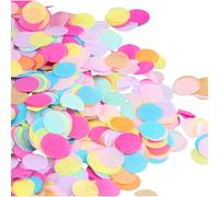 50g Confettis en Papier, 1.5cm Confettis en Papier Multicolores, Papier de Soie Rond, Confettis de Table en Papier de Soie, pour Mariage, Anniversaire, Ballons, Décoration Artisanale, Fête