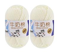 50g Coton Au Lait Super Doux Fil de Laine Multicolore Pelote de Laine Fil à Tricoter Ultra Doux Fil à Tricoter Et à Crocheter pour Écheveaux Couvertures Chapeaux Foulards