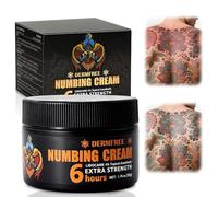 50g Crème anesthésiante pour tatouage,Soins de la peau du tatouage,Crème Cicatrisante Tattoo,Hydratation et Réparation de la Peau,Crème Anesthésiante pour Tatouages Permanents Forte qui Protège