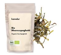 50g de spaghettis de mer BIO (Himanthalia Elongata) entiers - nouilles aux algues sans additifs, végétaliennes et sans gluten - Pasta aux algues biologiques en emballage biodégradable