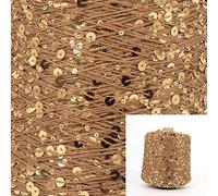 50G/skeins Cotton Sequins Yarn 6mm+3mm Sequins Hand Knitting Yarn Thread Luxury Glitter Soft Rope DIY Material