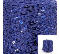 50G/skeins Cotton Sequins Yarn 6mm+3mm Sequins Hand Knitting Yarn Thread Luxury Glitter Soft Rope DIY Material