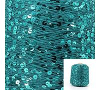 50G/skeins Cotton Sequins Yarn 6mm+3mm Sequins Hand Knitting Yarn Thread Luxury Glitter Soft Rope DIY Material