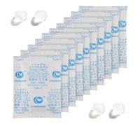 50g x 10 Pcs Silica Gel Sachet, Sachet Anti Humidité, Gel de Silice Sachet Deshumidificateur, Silica Gel Sachet Absorbeur D'humidité pour VêTements Produits électroniques, les Aliments, les Bijoux