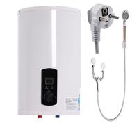 50L Chauffe Eau Electriques, Chauffe Eau Plat Électrique Eau Chaude Chaudière Led Écran 220V 2Kw Chauffe Eau Plat (Innentank 35 Liter)