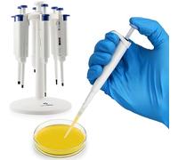 50μl Pipette Pipettor réglable fenêtre d’affichage de Volume numérique Pipettor à canal unique, calibrage de haute précision matériel supérieur (50μl)