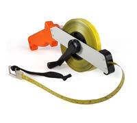 50M Accurate Steel Tape Measure with Millimeter Scale Ergonomic Handle Folding Crank for Construction Site Home Garden Durable Metal Tape Measure Measuring Tape