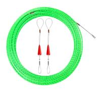 50M Aiguille Electricien, Tire Fils Electrique Aiguille Tire Fil avec 2 Ressorts de Guidage, Tire Cable Electrique Diamètre 4 mm pour Pose Conduit de Sol