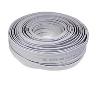 Câble Plat pour Enceinte 2 x 2,5 mm² - Blanc - 50 m - CCA - Câble Audio