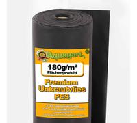 50m² de non-tissé anti-mauvaises herbes, non-tissé de jardin, non-tissé de paillage 180g, largeur 2m, qualité supérieure