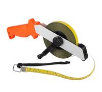 50M Steel Tape Measure Metric Surveyor Tape Measure High Precision Tape with Handle for Home,Garden,Construction Site,Large Area Measurement