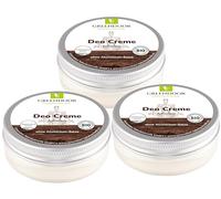 50ml Greendoor creme deodorant SANS ALUMINIUM, très efficace contre odeur de transpiration, vegan, naturel, sans conservateurs, BIO deo sans alcool, non testé sur les animaux