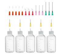 50ml Precision Tip Applicator Bottle,Blunt Tip Needle and Cap, 18G 20G 25G Needle Tip Squeeze Bottle, Oil Dropper Bottle