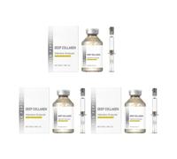 50ml Silk Peptide Deep Collagen Ampoule Kit with Accessories | Facial Elasticity Serum, Moisturizing Anti-Aging Reshaping Facial Care