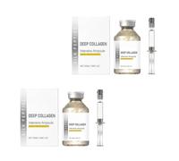 50ml Silk Peptide Deep Collagen Ampoule Kit with Accessories | Facial Elasticity Serum, Moisturizing Anti-Aging Reshaping Facial Care