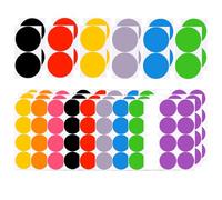 50mm 100mm Gommettes Autocollantes Rondes, 42PC Couleur Codage Étiquettes Pastille Autocollante Ronde Gommettes Ronde Multicolore Inscriptible Pastille Autocollants Pour Entrepôt Et Bureau-10Couleurs