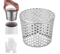 50mm-200mm Crapaudine de Gouttière Filtre Eau de Pluie Gouttiere Grille Gouttière Anti Feuilles Filtre Gouttiere À Feuilles et Branches en Acier Inoxydable(180mm/7in)