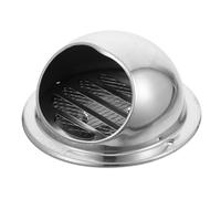 50mm Chapeau Cheminée Acier Inoxydable 304 de Brillant | Ouverture 50mm et Tube PVC Rigide 2 Pouces, Usage la Cuisine et Salle de Bain, Finition Argenté