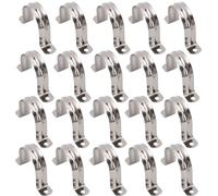 50mm Colliers de Serrage en U, 20 Pièces U-Bracke Pince Anneau en Acier Inoxydable 304 pour Tuyau Pour Fixation Ø 50mm, collier durite pour Dixer le Support de Tuyau, les Conduites de gaz, d'eau