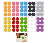 50mm Gommettes Autocollantes Rondes - Pack de 240 Pièces en 10 Couleurs Vives, Idéal pour Décoration, Loisirs Créatifs et Organisation, Adhésion Forte sur Papier, Bois et Plastique