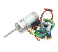 50MM Threaded Screw Long Shaft 37-545 DC Reduction Gear electronic starter 12V 24V High Torque Speed Regulation Automation electronic starter IINKUEYK(With Governor,24V 106rpm)