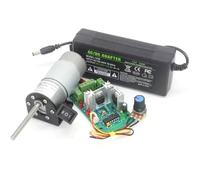 50MM Threaded Screw Long Shaft 37-545 DC Reduction Gear electronic starter 12V 24V High Torque Speed Regulation Automation electronic starter IINKUEYK(D set,12V 600rpm)