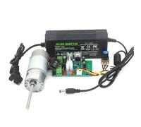 50MM Threaded Screw Long Shaft 37-545 DC Reduction Gear electronic starter 12V 24V High Torque Speed Regulation Automation electronic starter CZAOINCU(C set,24V 600rpm)