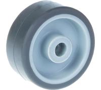 50mm wheel with grey TPR-rubber on polypropylene centre