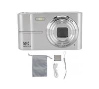 50MP Digital Camera 1080P FHD with Auto Focus 16x Zoom, 2.4 Inch Screen, Anti Shake Portable Compact Camera for Kids and Students Gray