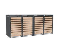 50NRTH GmbH Westmann Bac à ordures Lacina 4x240 L 80 × 264 × 116 cm Quantité:1