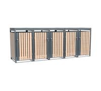 50NRTH GmbH Westmann Bac à ordures Planta 5x240 L 84 × 332 × 124,5 cm Quantité:1