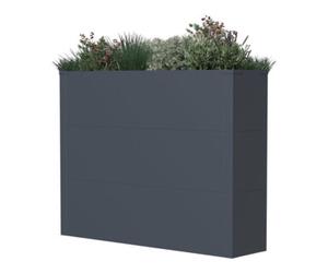 50NRTH GmbH Westmann Bac à plantes en métal Talus XL 100 x 25 x 77 cm Anthracite Quantité:1