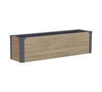 50NRTH GmbH Westmann Bac à plantes Talus M aspect bois 25 × 100 × 27 cm Quantité:1